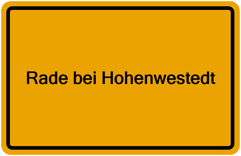 Handelsregisterauszug Rade bei Hohenwestedt